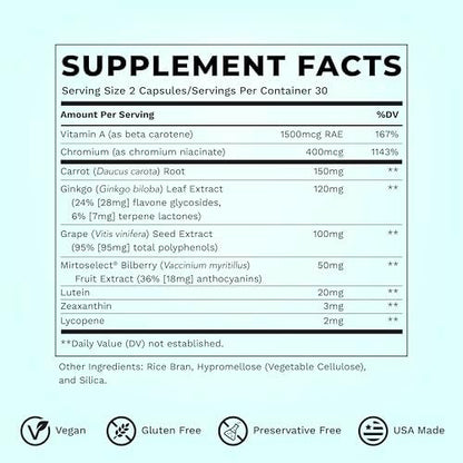 LifeSeasons Visibili-T dietary supplement for clear vision