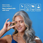 Witfy Nextrino Peakright Vegan Omega 3 bottle lifestyle presentation highlighting plant-based purity