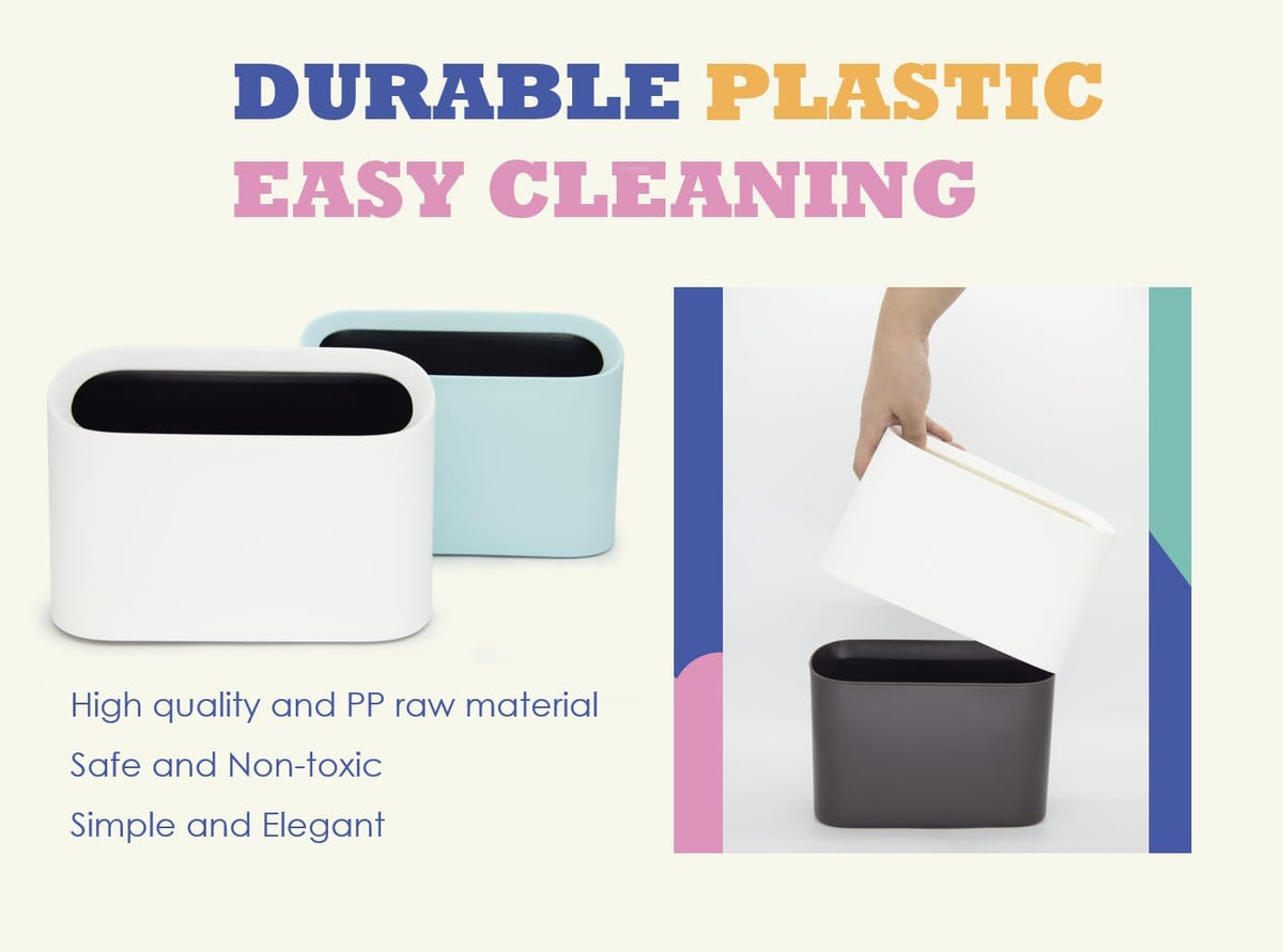 Detailed view of white plastic litter scoop organizer for home