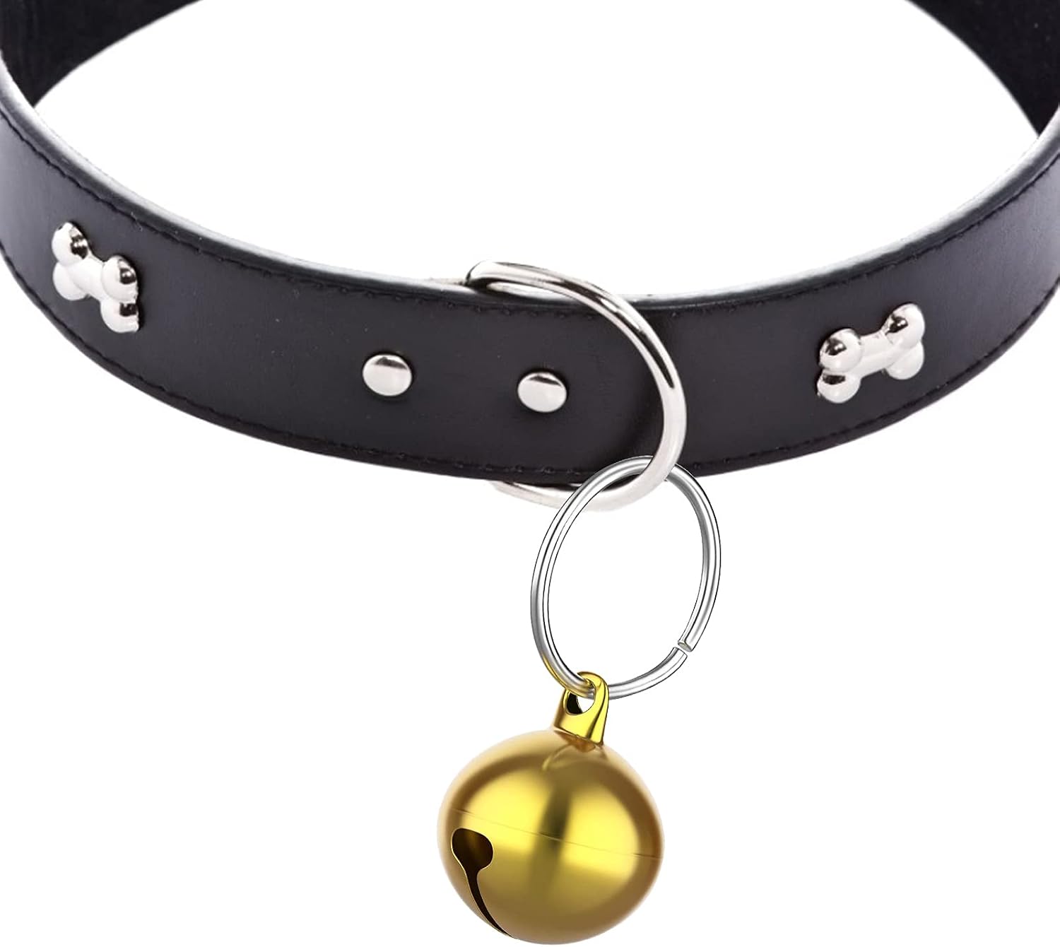 Molain pet collar bells attached to a cat collar