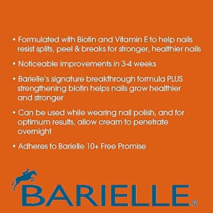 Close up of Barielle cream being applied to nail cuticles