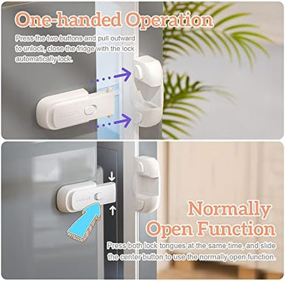 Eudemon fridge lock one-handed operation demonstration