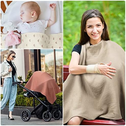 Adjustable neck strap detail on Treela nursing cover