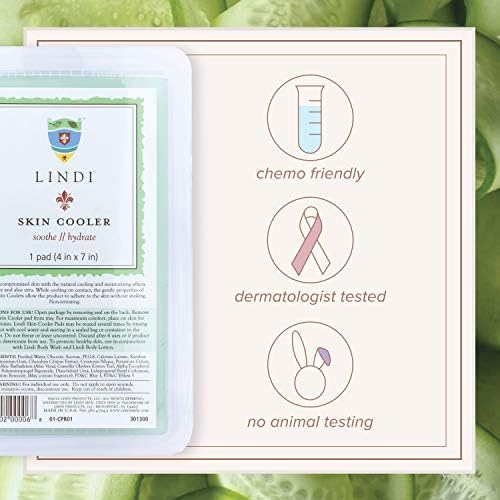 Authentic USA imported Lindi Skin Cooler Pad for oncology skincare.