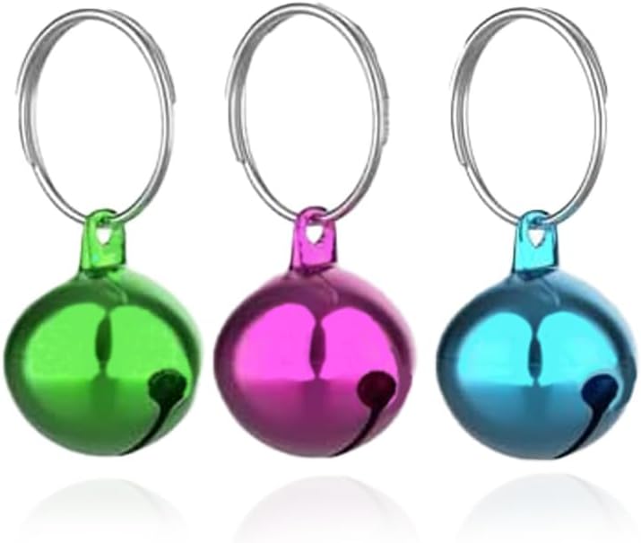 SKYPIA Round Dog Bells Dog Charm Bells Pet Pendant, 3 PCS Anti-Lost Training Bells for Collars, Suitable for Pet Pendant Accessories,1/2-Inch, Random - Image 9