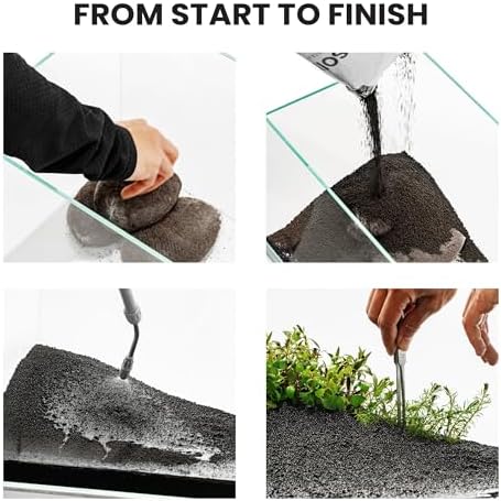 Side profile of aquascaping slope using Controbase base layer