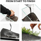 Side profile of aquascaping slope using Controbase base layer