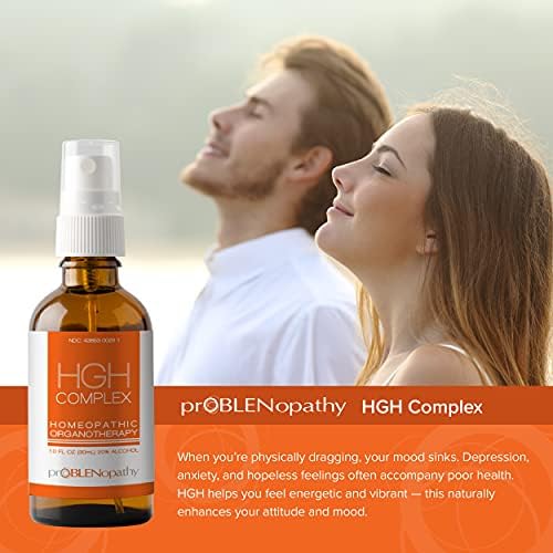 Supplement bottle label details for ProBLENopathy HGH Complex imported from USA.