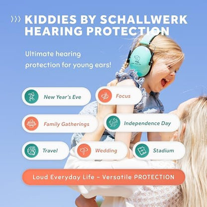 Schallwerk ear defenders showing adjustable headband mechanism