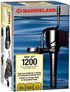 MarineLand Maxi-Jet 1200 submersible pump installed inside an aquarium