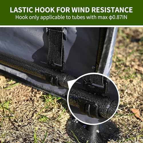 Extra large gray pet shelter replacement cover for outside yard use