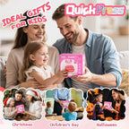 Packaging box of the QBvuj axolotl theme quick push puzzle toy for kids aged 3 to 12