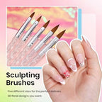 Beetles nail art kit including palette holder and accessories