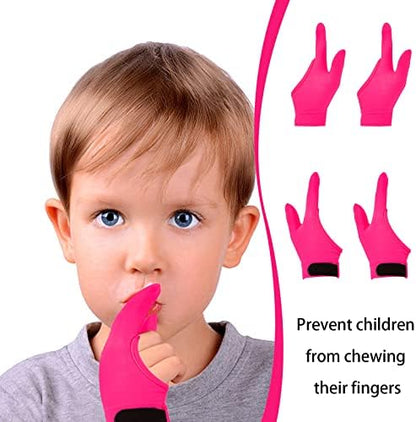 Breathable fiber thumb guard gloves for kids oral fixation habit correction