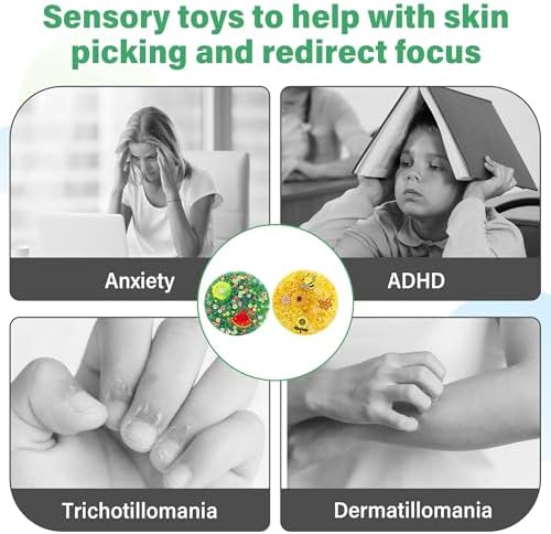 Compact pocket size layout of the Wacipek anxiety relief toy highlighting its portability for school or office use.