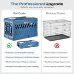 Chronanagese hard case pet carrier being placed inside a car trunk