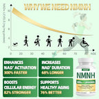 Qmiozzy Nurafuse NMNH Supplement 1000mg back label ingredient details