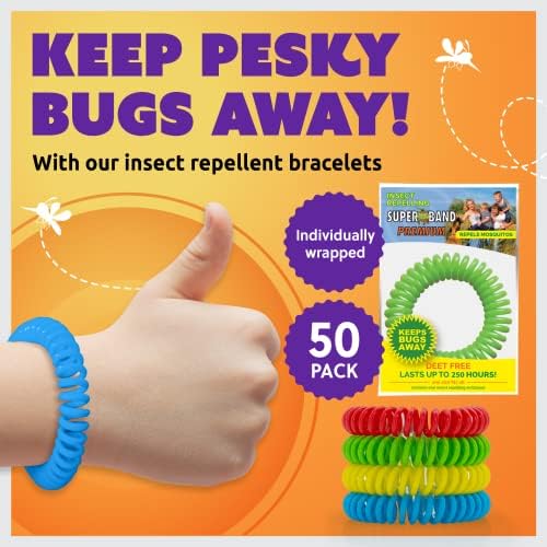 Superband waterproof insect repellent bracelets for kids and adults