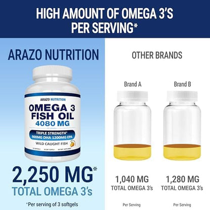 Arazo Nutrition wild ocean catch certified fish oil supplement bottle layout