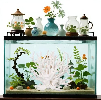 Tinoaly fish tank decorations dimensions and size measurement view