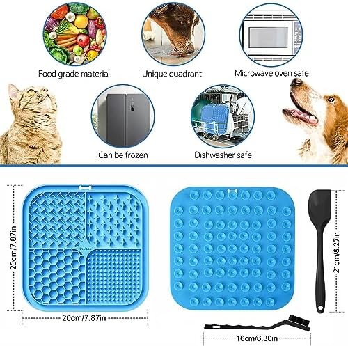 Lesipee calming mat suction cups on the back