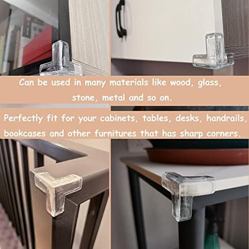 Clear silicone baby proofing bumper pack of four