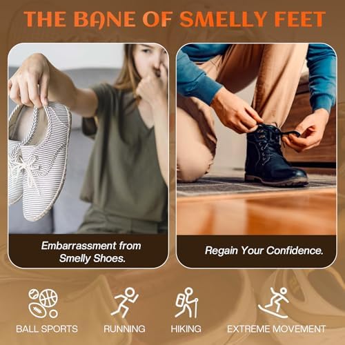 Anti-bacterial foot and shoe spray for sneakers and boots.