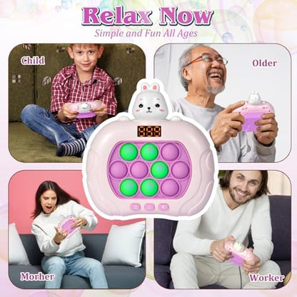 Product packaging of the authentic GAPER GO electronic fidget toy showing all six mode options