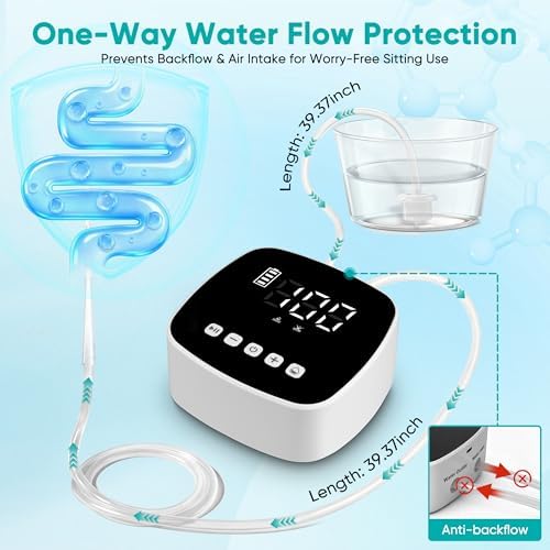 ZUOHE colon cleanse system with external water supply tube and rechargeable battery.
