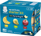 Six count Gerber baby food variety pack packaging