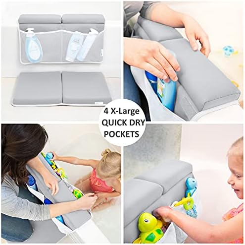 Baby Booth elbow rest pad with mesh toy storage pockets
