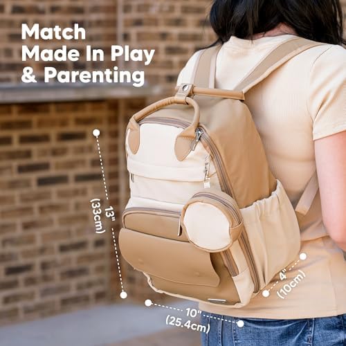 KeaBabies Play Diaper Bag Backpack with included changing pad