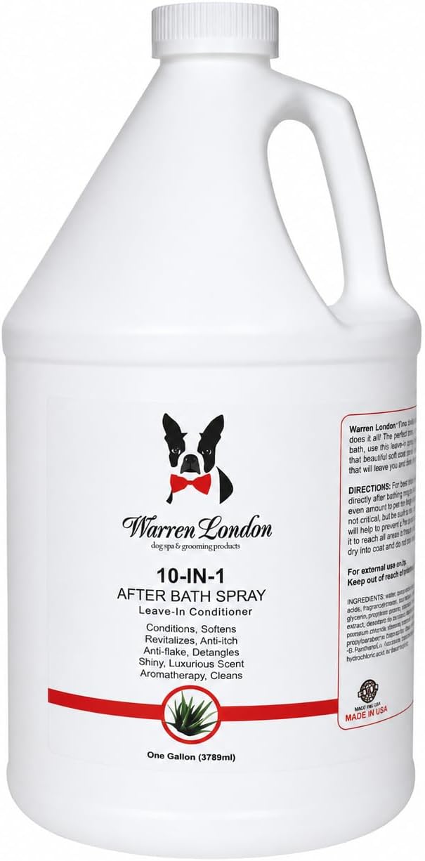 Professional grade leave-in dog detangler and coat softener bottle