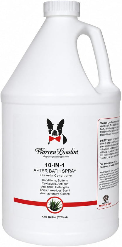 Professional grade leave-in dog detangler and coat softener bottle