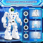 Close up of Bazolota robot infrared sensor and LED lights