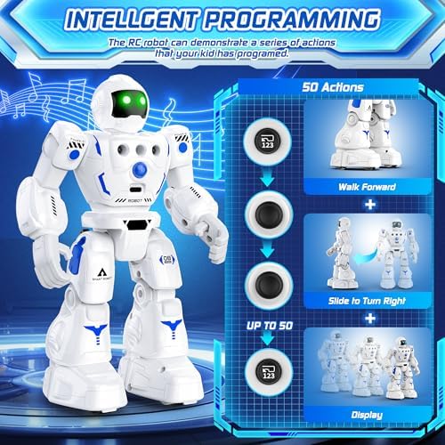 Close up of Bazolota robot infrared sensor and LED lights
