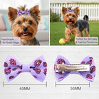 Handmade pet hair bows for Yorkies and Shih Tzus