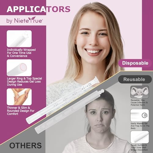 Individually wrapped vaginal applicators demonstrating hygienic packaging for travel.