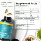 Primal Harvest Omega 3 packaging highlighting EPA and DHA nutrient breakdown