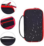T2BTHRS protective grooming organizer featuring the durable red trim details and reinforced top handle