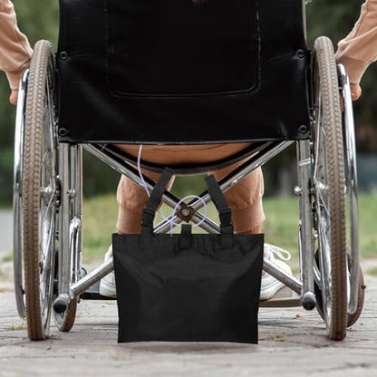 Two piece Threlaco catheter bag holder set for home and mobility use