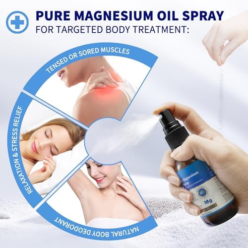 Close up of Zixaok high concentration magnesium spray bottle