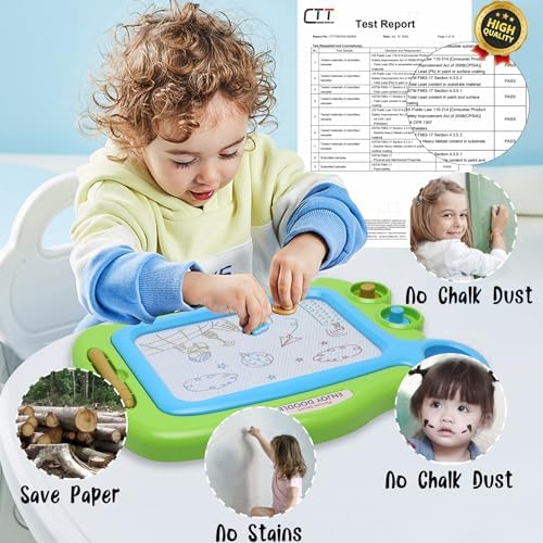 Aliskagze magnetic drawing board with stylus pen attached