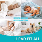 KANECH reusable waterproof mattress pad protector showcasing the five layer absorbent design