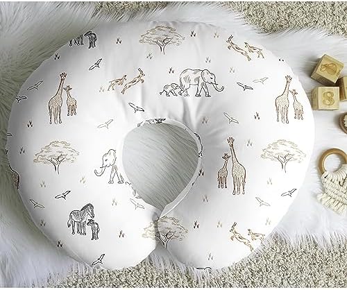 Sweet Jojo Designs beige animal print nursery decor