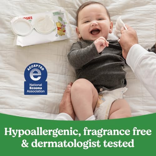 Huggies Natural Care Sensitive Baby Wipes, Hypoallergenic, 99% Purified Water, 3 Refill Packs (624 Wipes Total) - Image 6