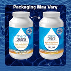 TheraTears 1200mg fish oil and flaxseed oil supplement back label