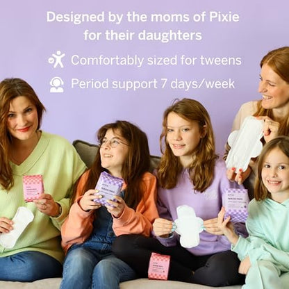 Organic cotton teen sanitary napkins with wings for sensitive skin