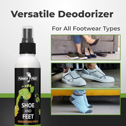 USA imported natural shoe odor eliminator with tea tree oil ingredients.
