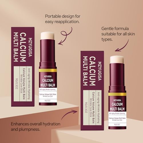 Travel friendly Korean skincare multi balm stick showing texture and twist up design